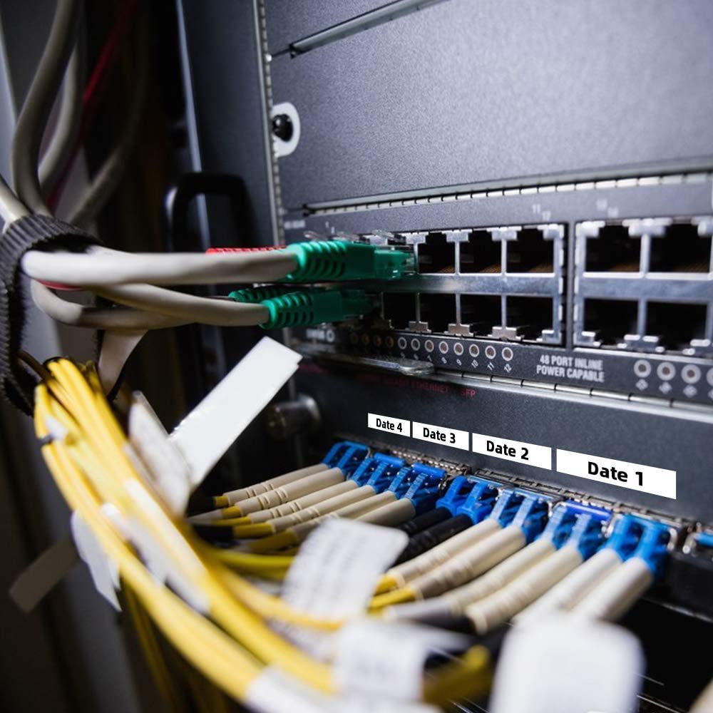 Freshworld Tape Replacement for Dymo D1 Label 45013 S0720530 Refill, Black on White,1/2 Inch x 23 ft