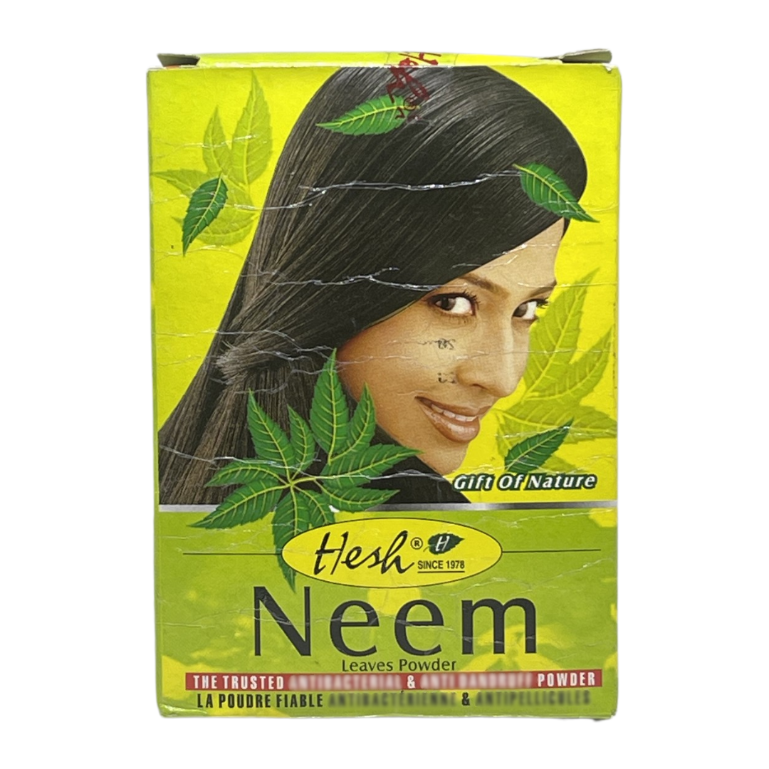 Hesh Neem Leaves Hair & Scalp Care Powder, 100 g / 3.5 oz (NO BOX)