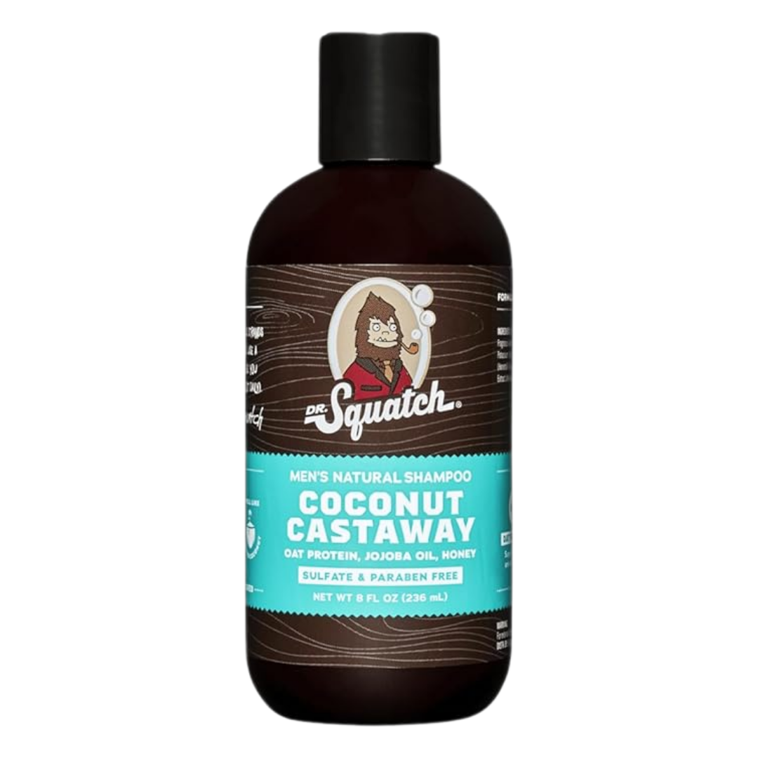Dr. Squatch Men's Natural Hair Care Coconut Castaway