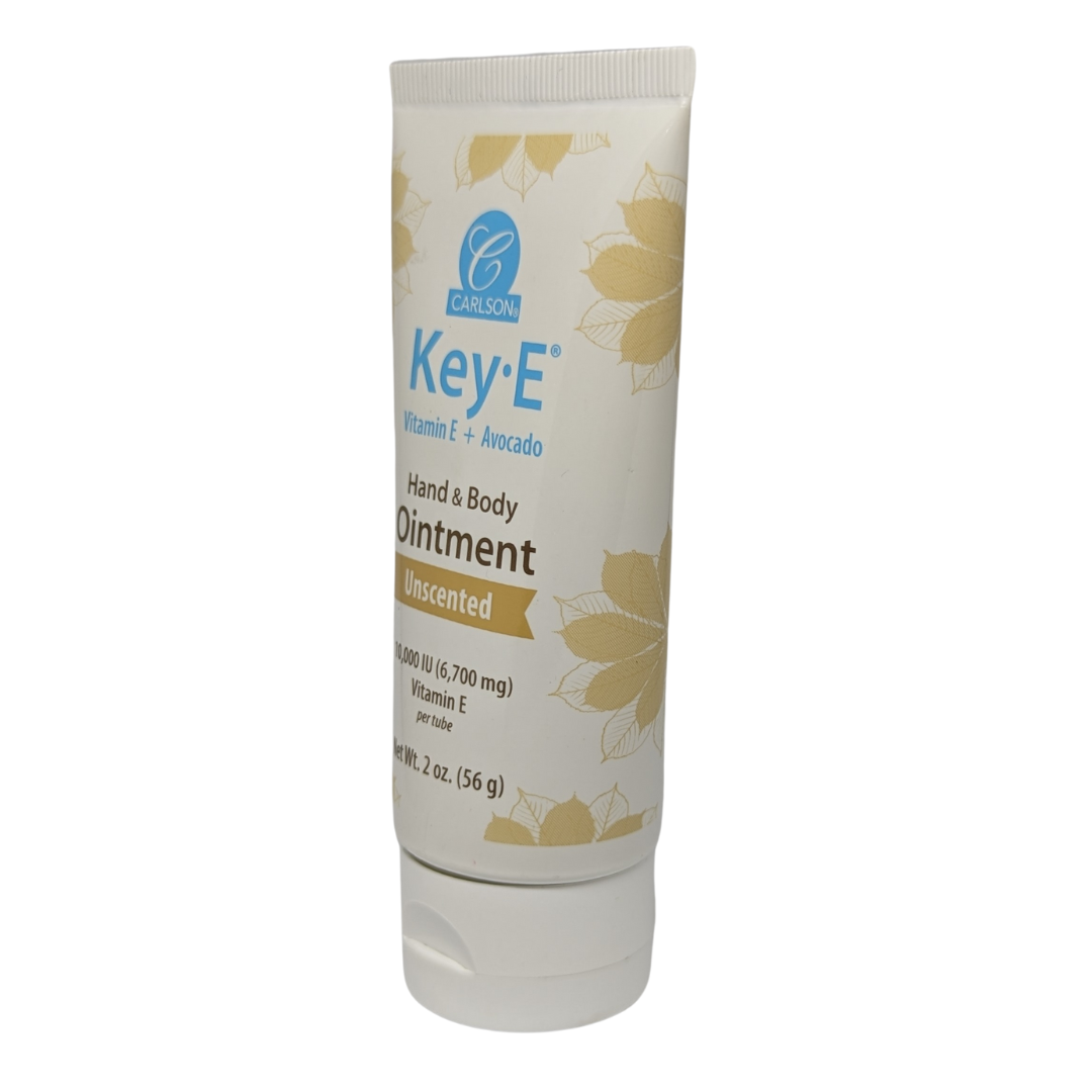 Carlson Key-E Hand & Body Ointment with Vitamin E + Avocado Unscented, 56 g / 2 oz