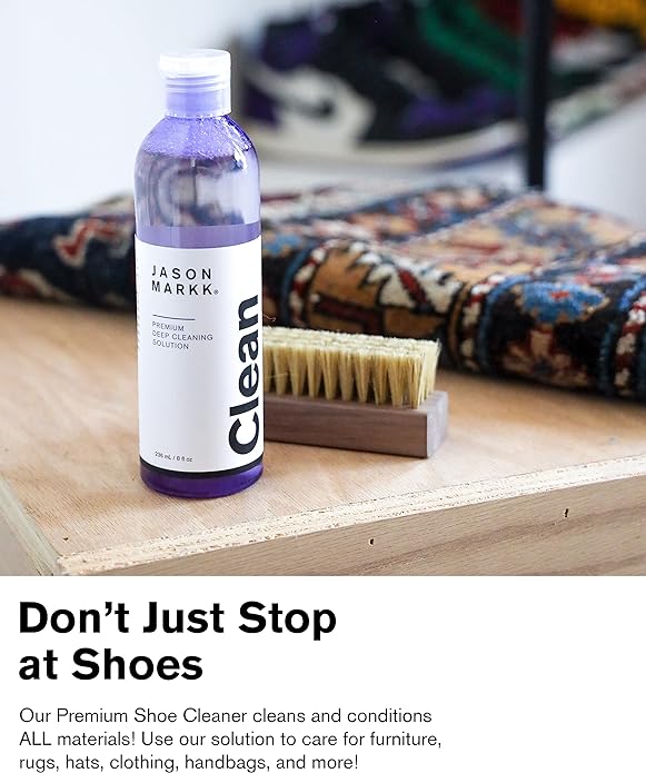 Jason Mark Premium Shoe Clean Deep Cleaning Solution 8 fl oz / 236ml
