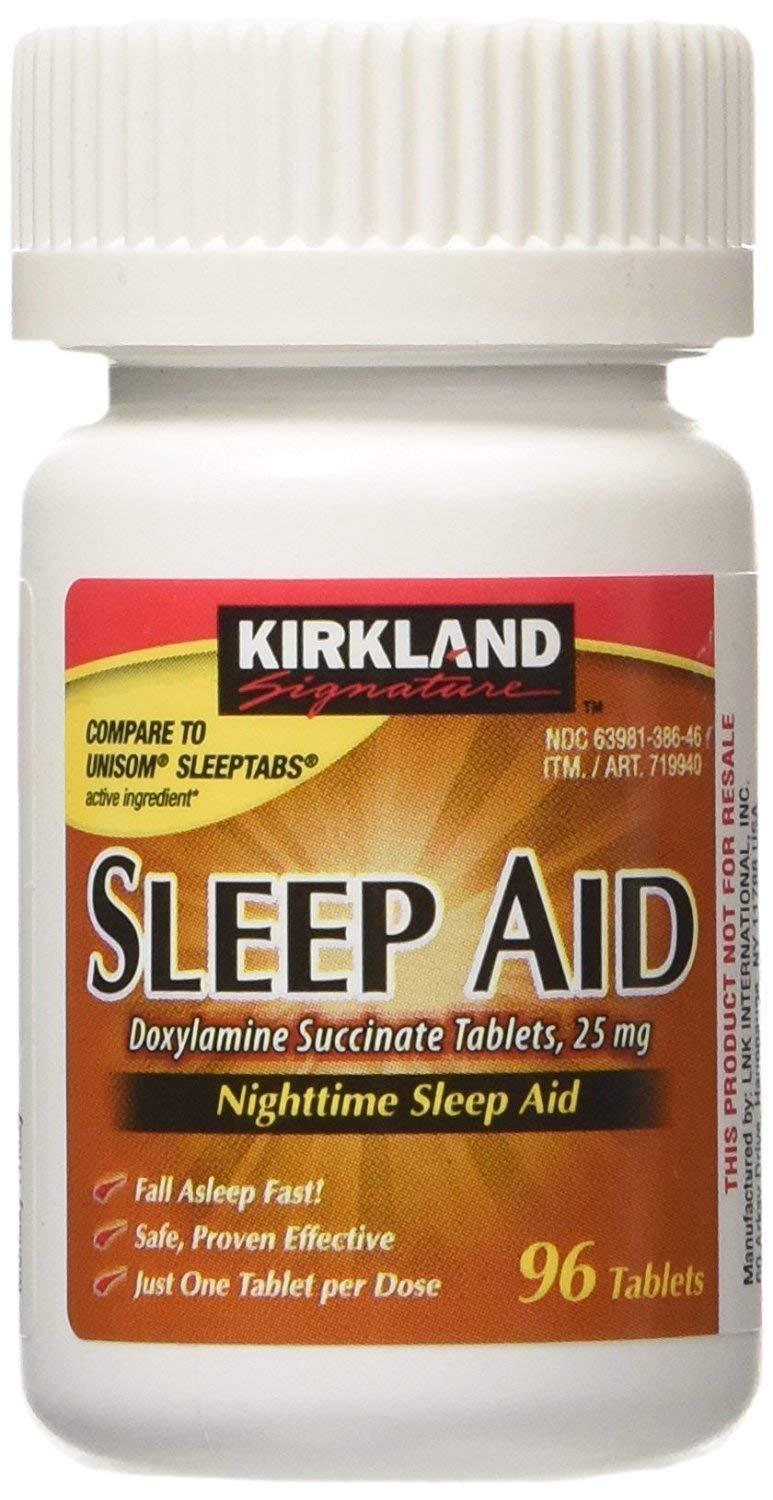 Kirkland Signature SLEEP AID Doxylamine Succinate 25 mg, 96 Tablets