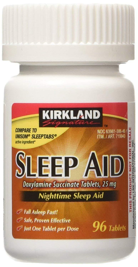 Kirkland Signature SLEEP AID Doxylamine Succinate 25 mg, 96 Tablets
