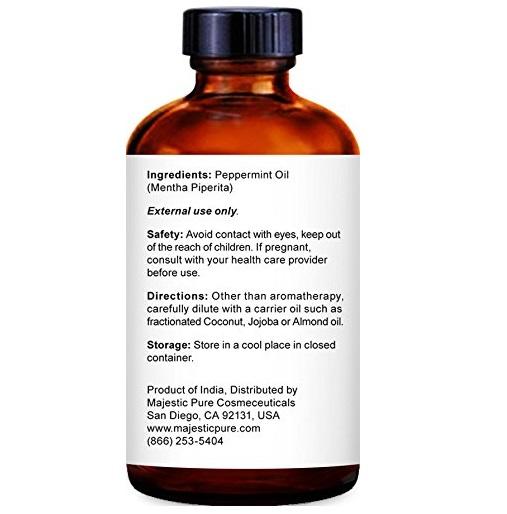Majestic Pure Peppermint Essential Oil, 100% Pure and Natural Therapeutic Grade (1 fl. oz / 30 ml)