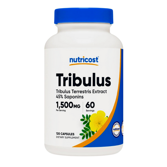 Nutricost Tribulus Terrestris Extract 45% Saponins 1500mg Supplement 120 Capsules