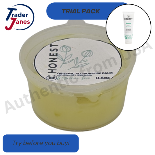 Trial Size The Honest Co. Organic All Purpose Balm with Oilive Oil + Shea Butter, 0.5 oz