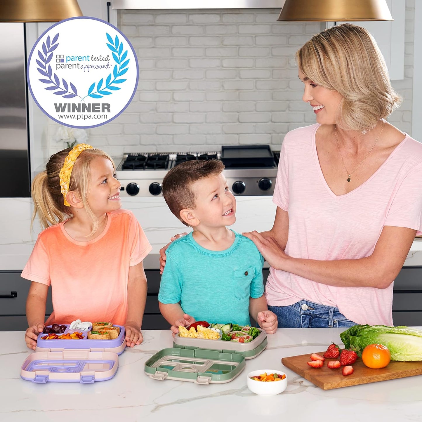 Bentgo Kids Durable & Leak Proof Children's Lunch Box (Carousel Unicorns)