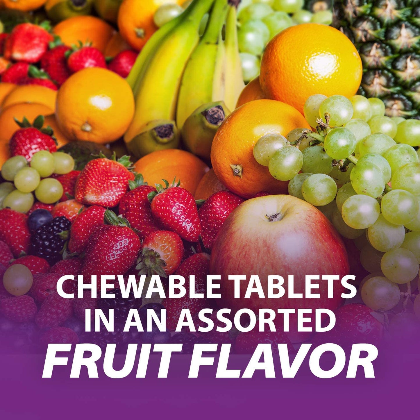 Rolaids Ultra Strength Antacid Chewable Tablets, Assorted Fruit, 72 Count