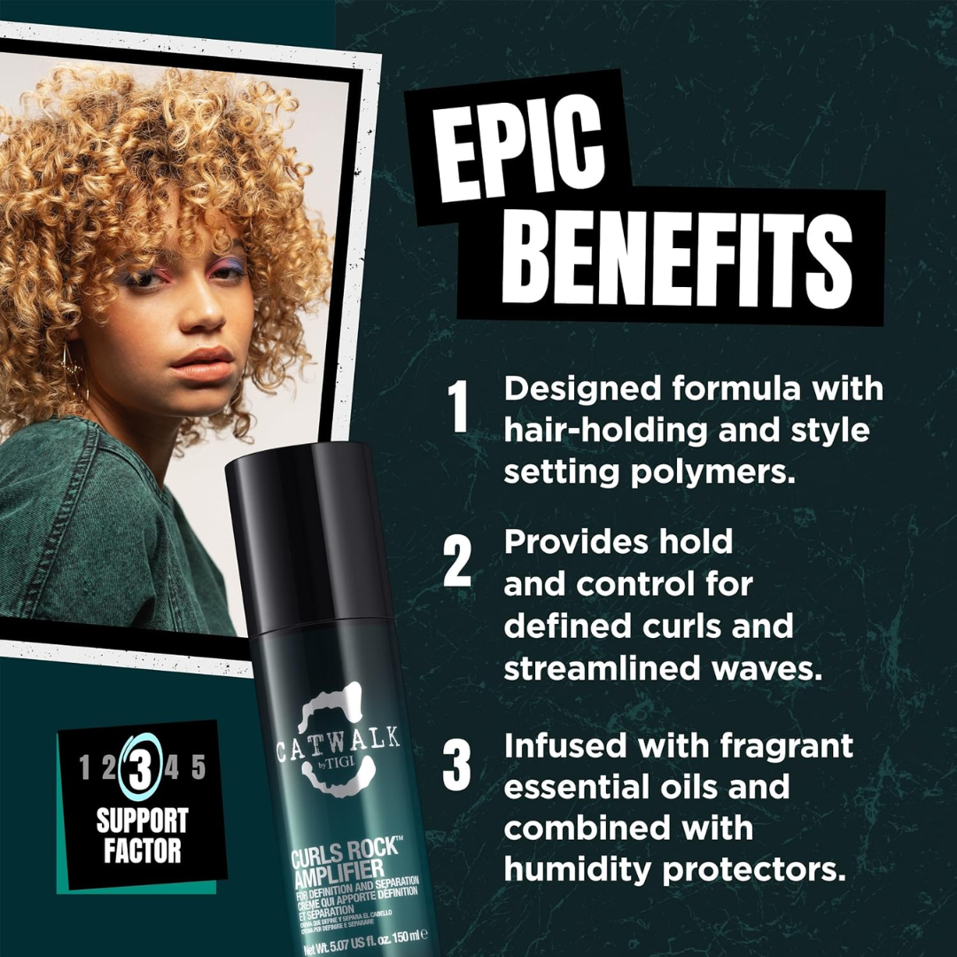 TIGI Catwalk Curls Rock Amplifier Hair Cream, 5.07 oz / 150 ml