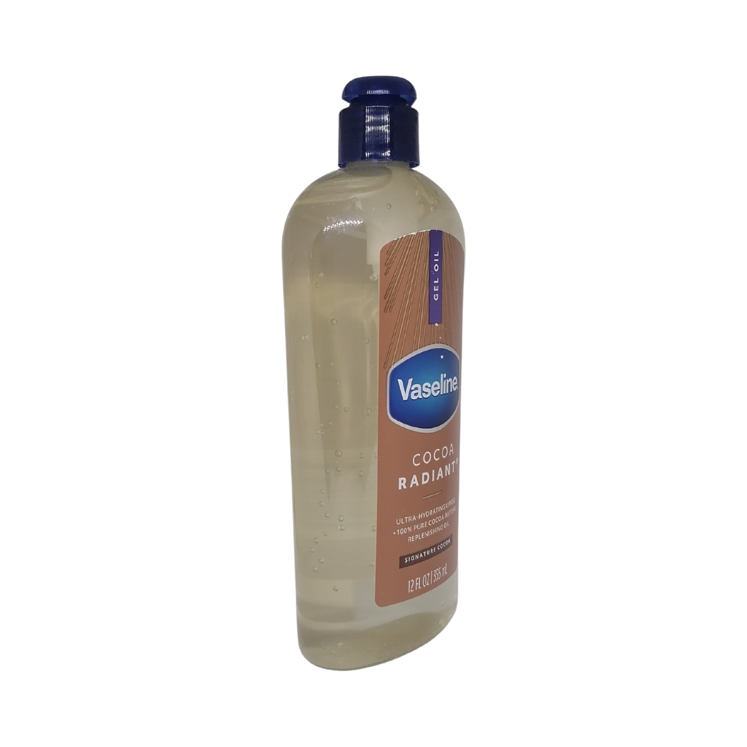 Vaseline Gel Oil Cocoa Radiant Signature Cocoa, 12 oz / 355 ml