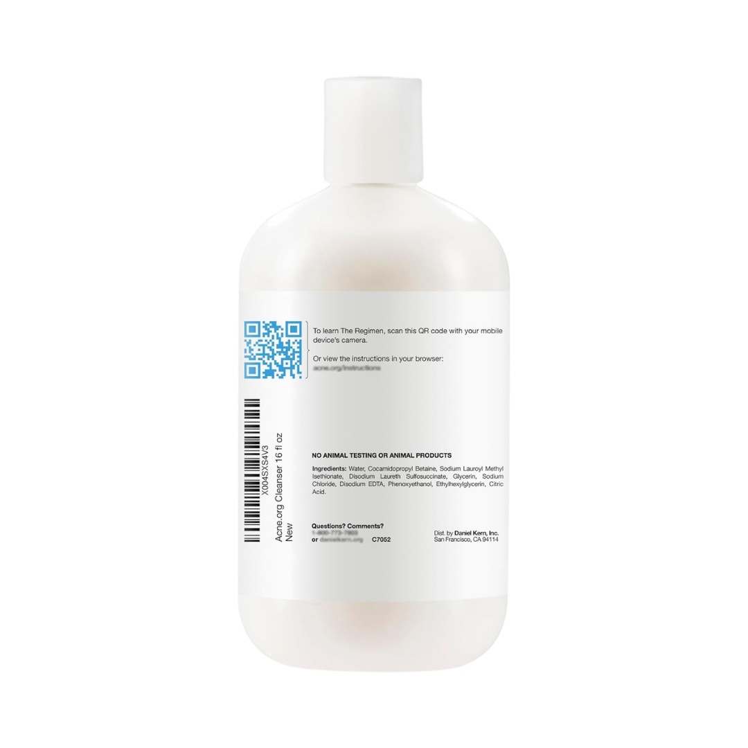 Acne.Org Liquid Cleanser The Regimen, 16 oz / 472 ml