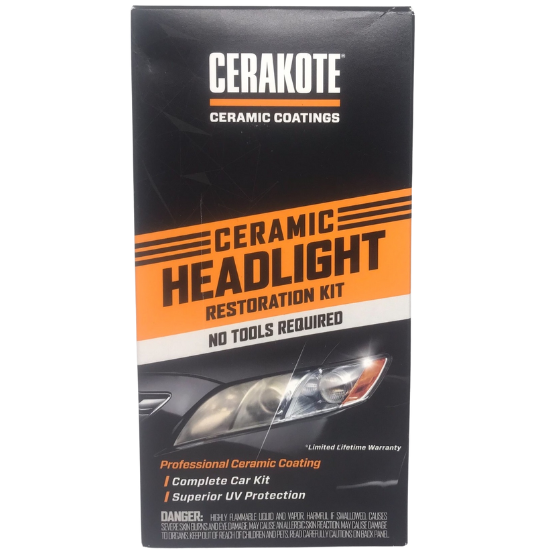 Cerakote Ceramic Headlight Restoration Kit Complete Car Kit Superior UV Protection