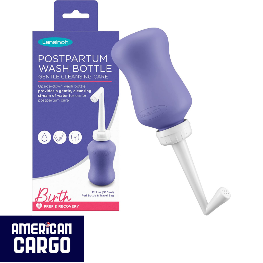 Lansinoh Upside Down Wash Bottle For Postpartum Gentle Cleansing Care 12.2 Oz Bottle