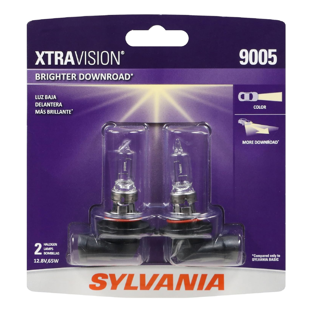 Sylvania 9005 Xtravision Halogen Headlight Bulb 12.8V 65W, 2 Lamps