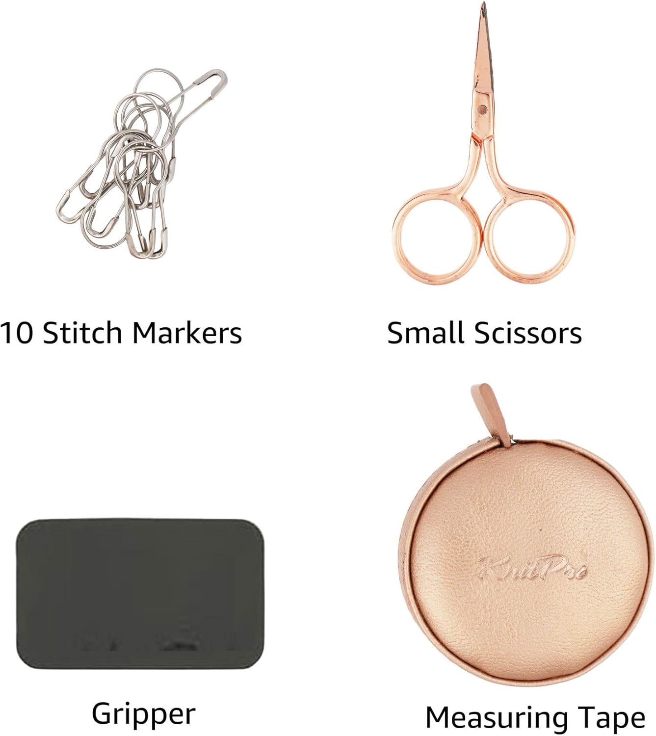 KnitPro Oasis Rose Gold Interchangeable Crochet Hooks Set