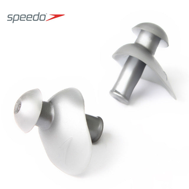 Speedo Ergo Ear Plugs, Silver, 1 Pair