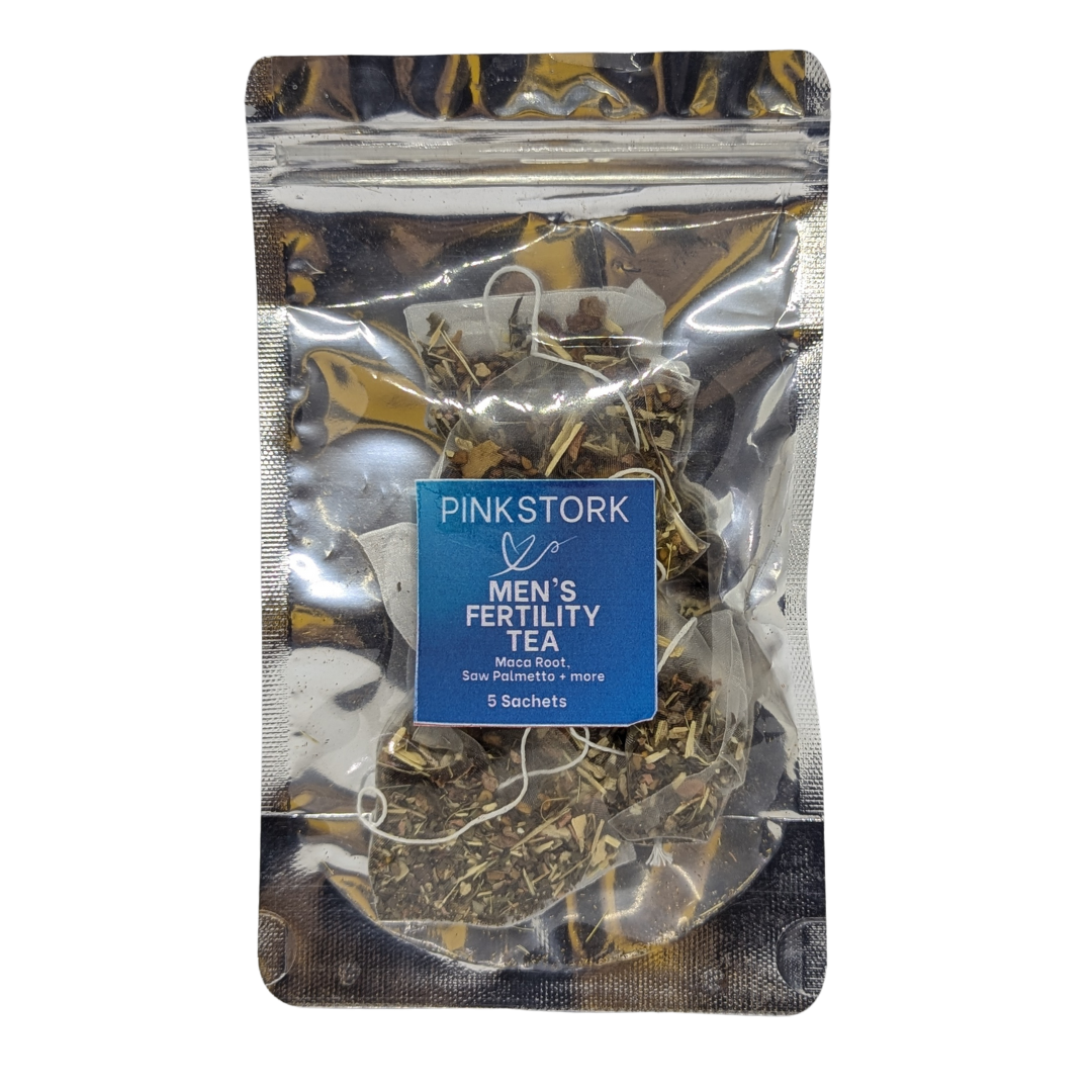 Trial Size PinkStork Men's Organic Fertility Tea Mint Flavor, 5 Sachets