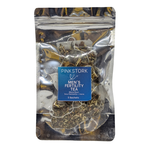 Trial Size PinkStork Men's Organic Fertility Tea Mint Flavor, 5 Sachets