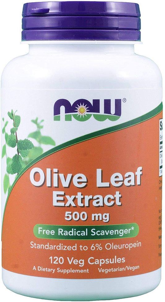 Now Foods, Olive Leaf Extract, 500 mg, 120 Veg Capsules