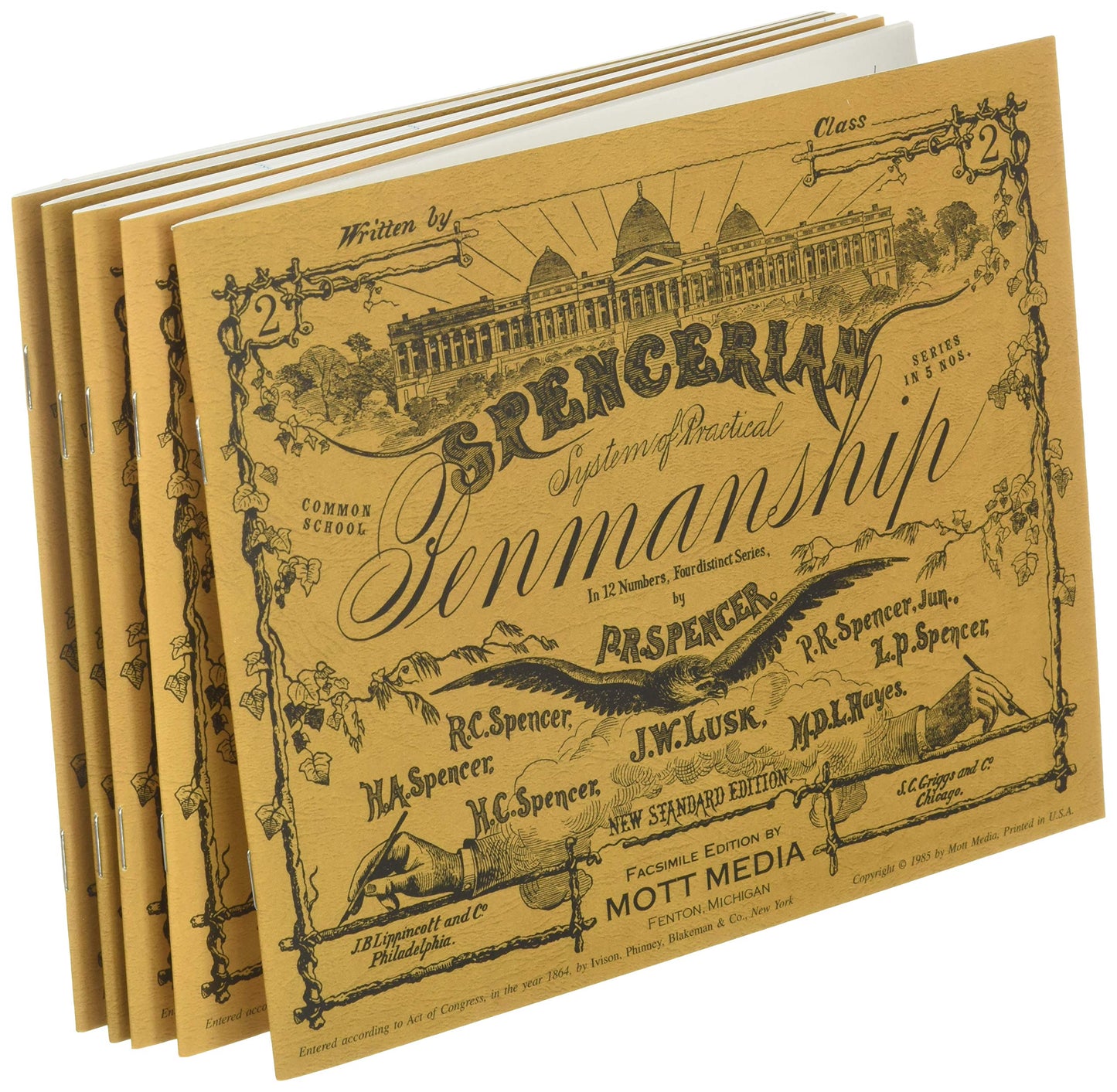 Spencerian System of Practical Penmanship:  Five Copybooks by MOTT MEDIA