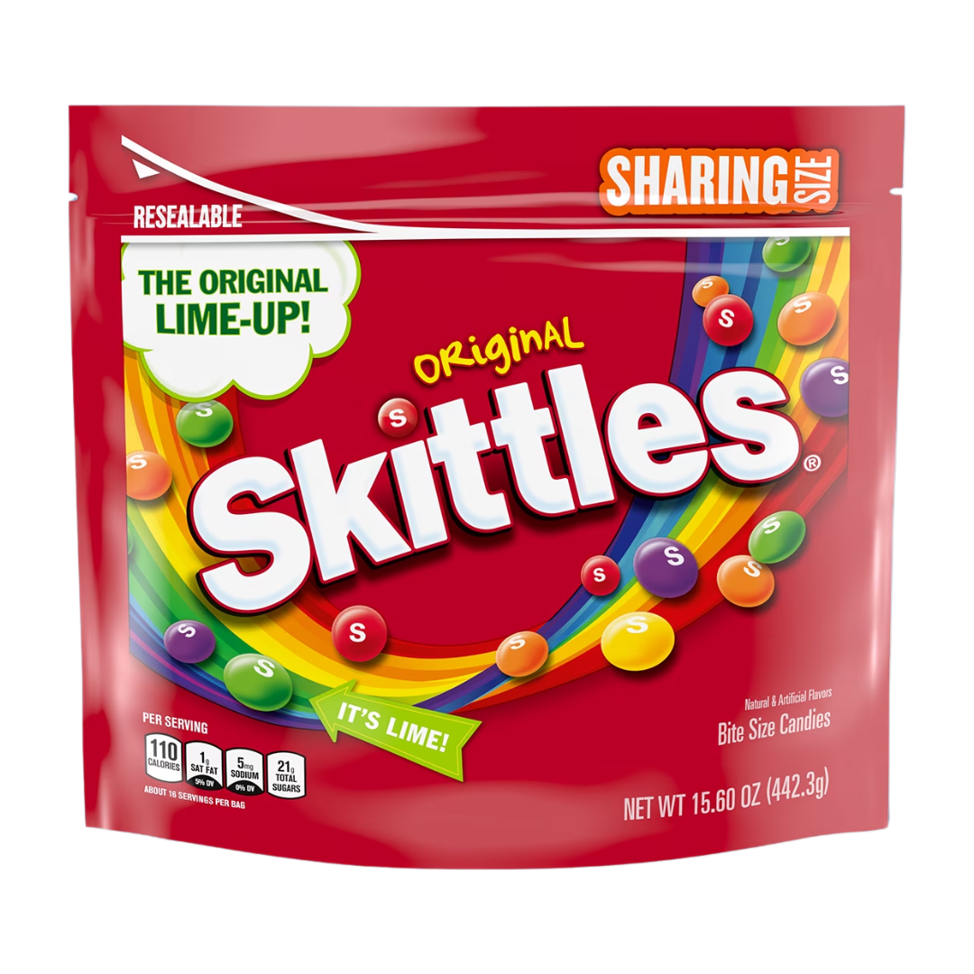 Skittles Original Fruity Candy Sharing Size Bag, 15.6 oz