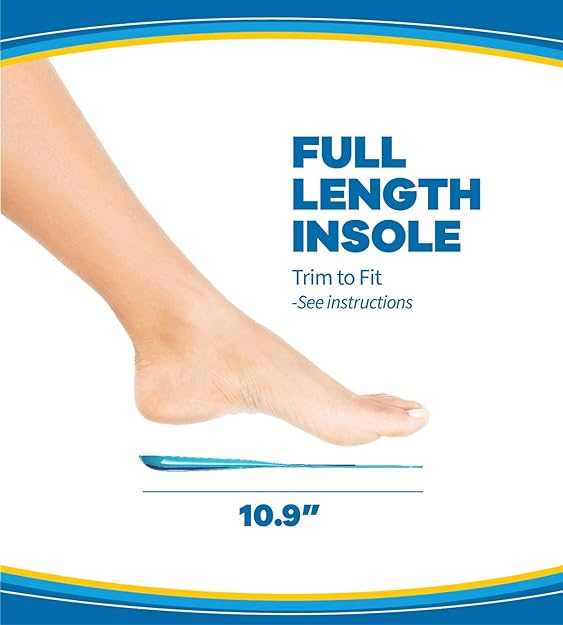 Dr. Scholl’s Memory FIT Massaging Gel Advanced Insoles Women Sizes 6-10 (1 Pair)