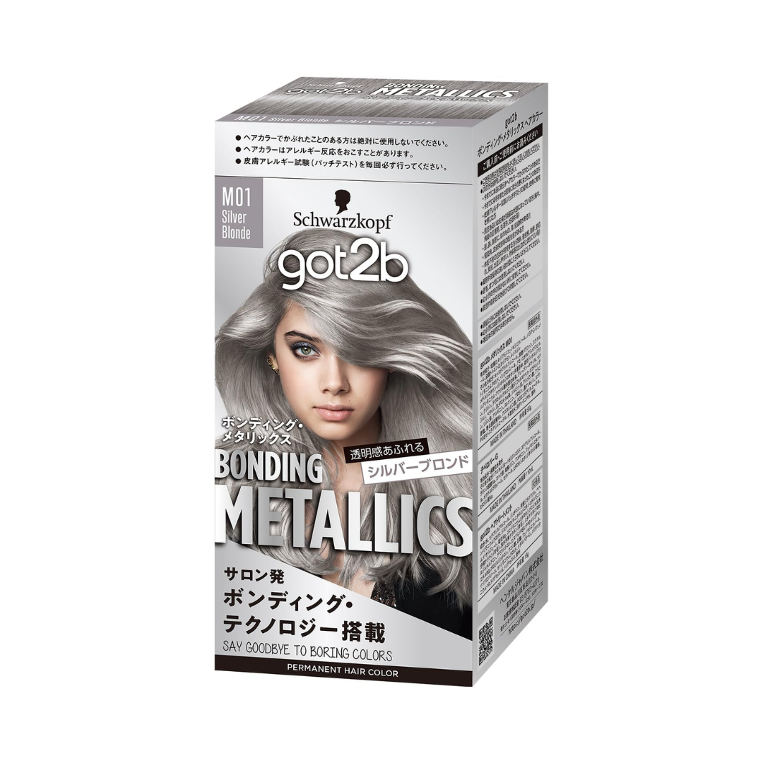 Schwarzkopf Got2B Metallics Permanent Hair Color, 1 Application