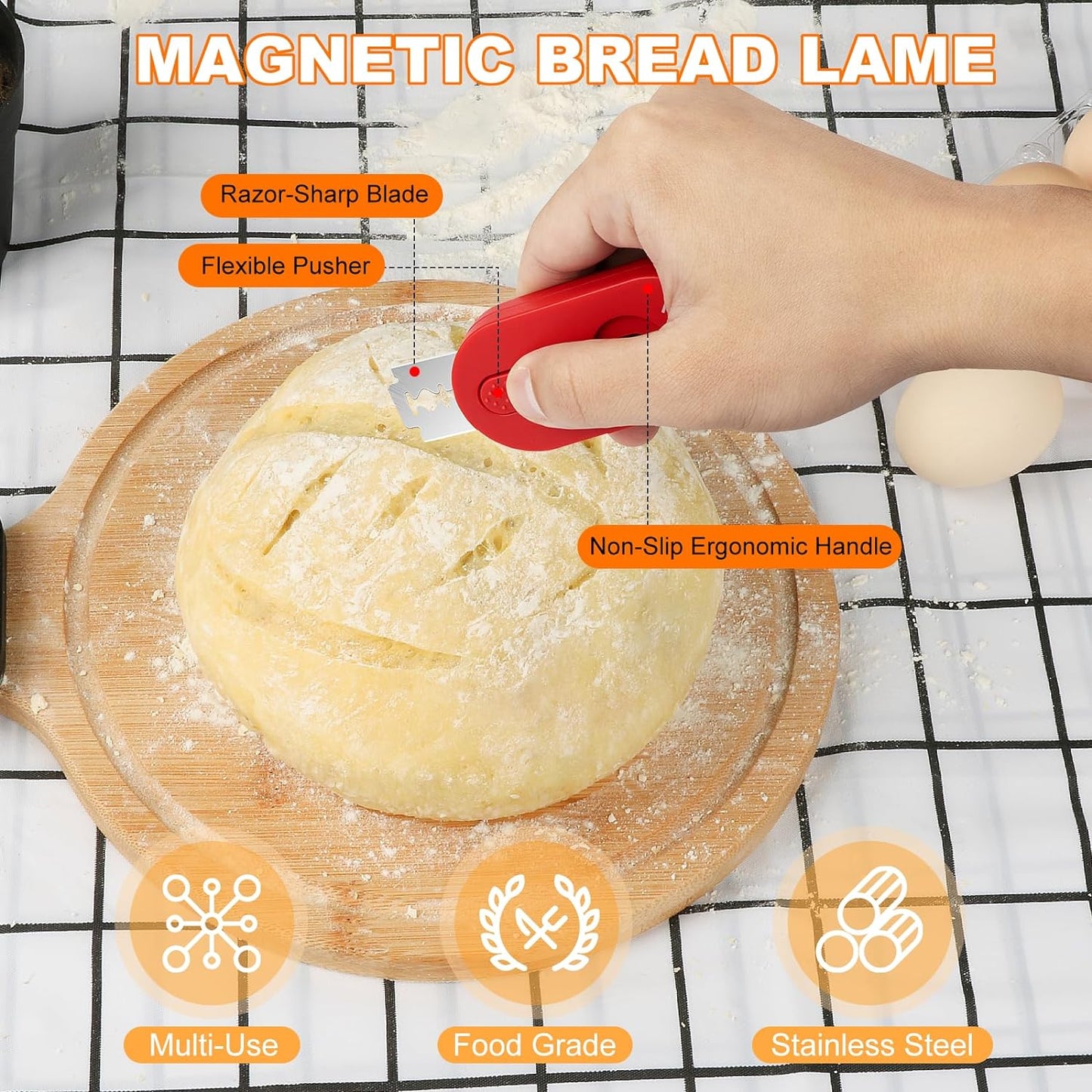 Volnamal Bread Lame Retractable & Magnetic