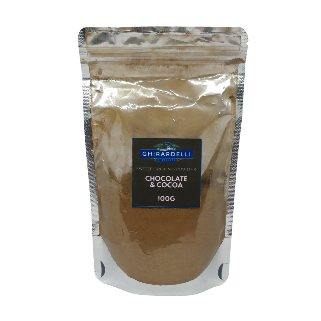 Trial Size Ghirardelli Sweet Ground Powder Chocolate & Cocoa, 100 g