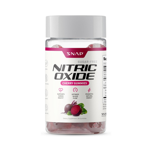 SNAP Nitric Oxide Cherry Gummies Sugar Free, 60 Gummies