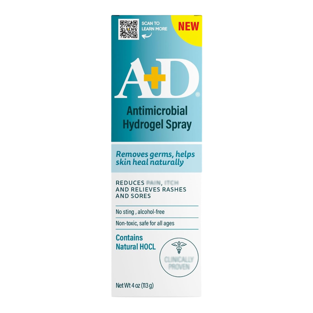 A+D Antimicrobial Hydrogel Spray, 4 oz / 113 g