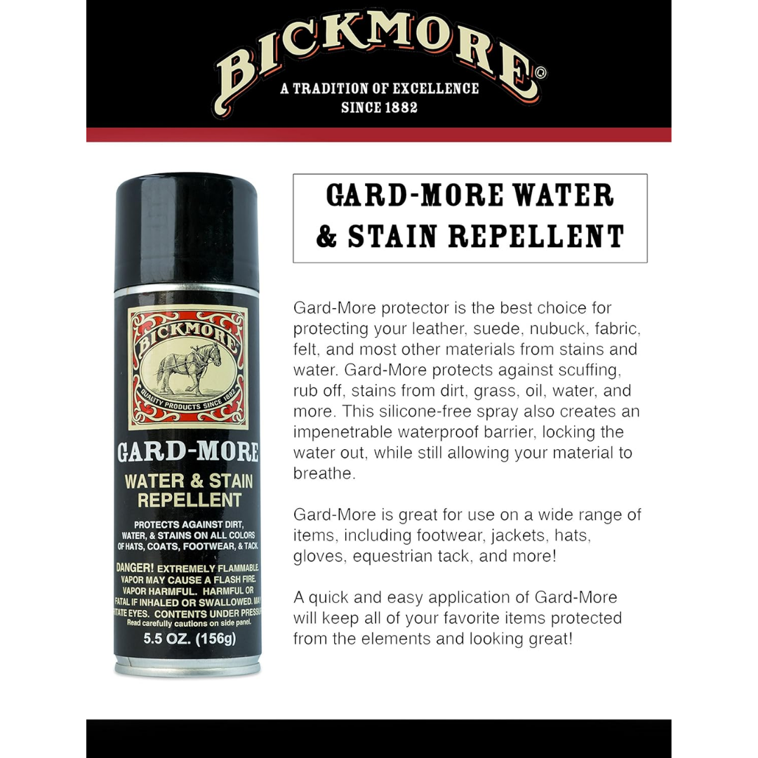 Bickmore Gard-More Water Repellent Spray, 5.5 oz / 156 g