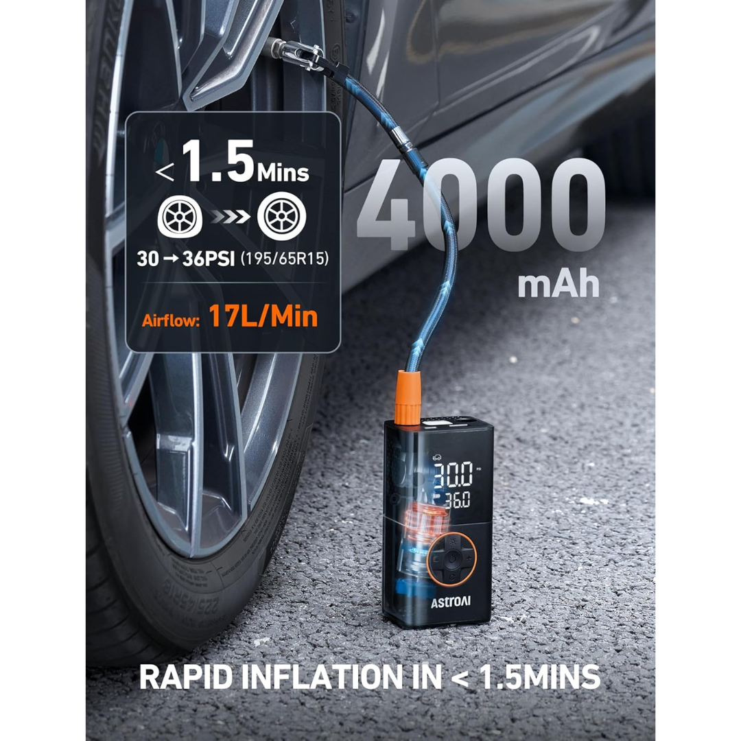 AstroAI Portable Car Air Pump AIRUN L7 150PSI, 5V