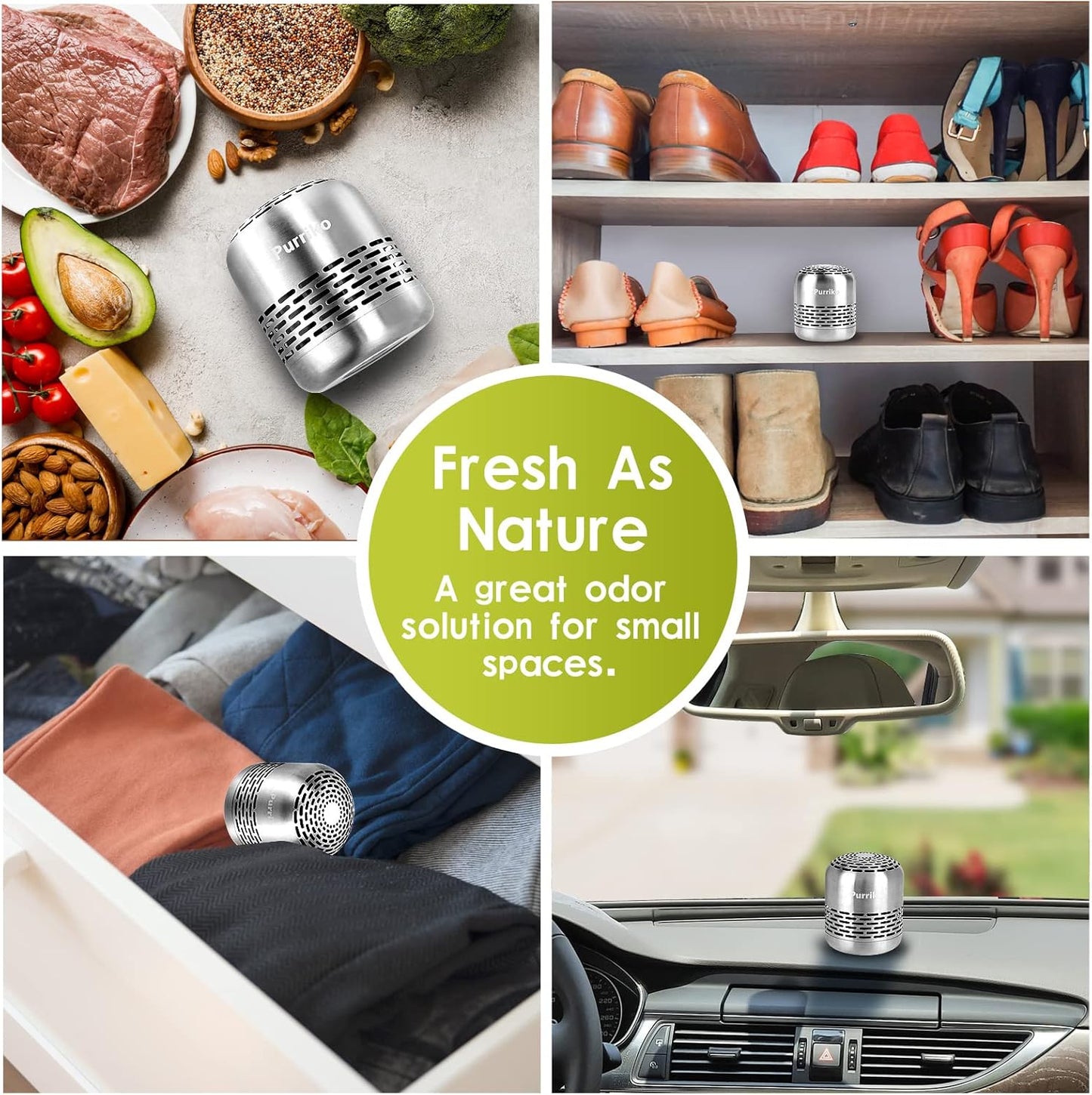 Purriko Refrigerator Deodorizer Eliminator and Fridge Deodorizer