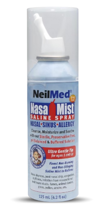 Neilmed Nasamist Saline Spray Ultra Gentle Tip 4.2 Oz / 125 ml