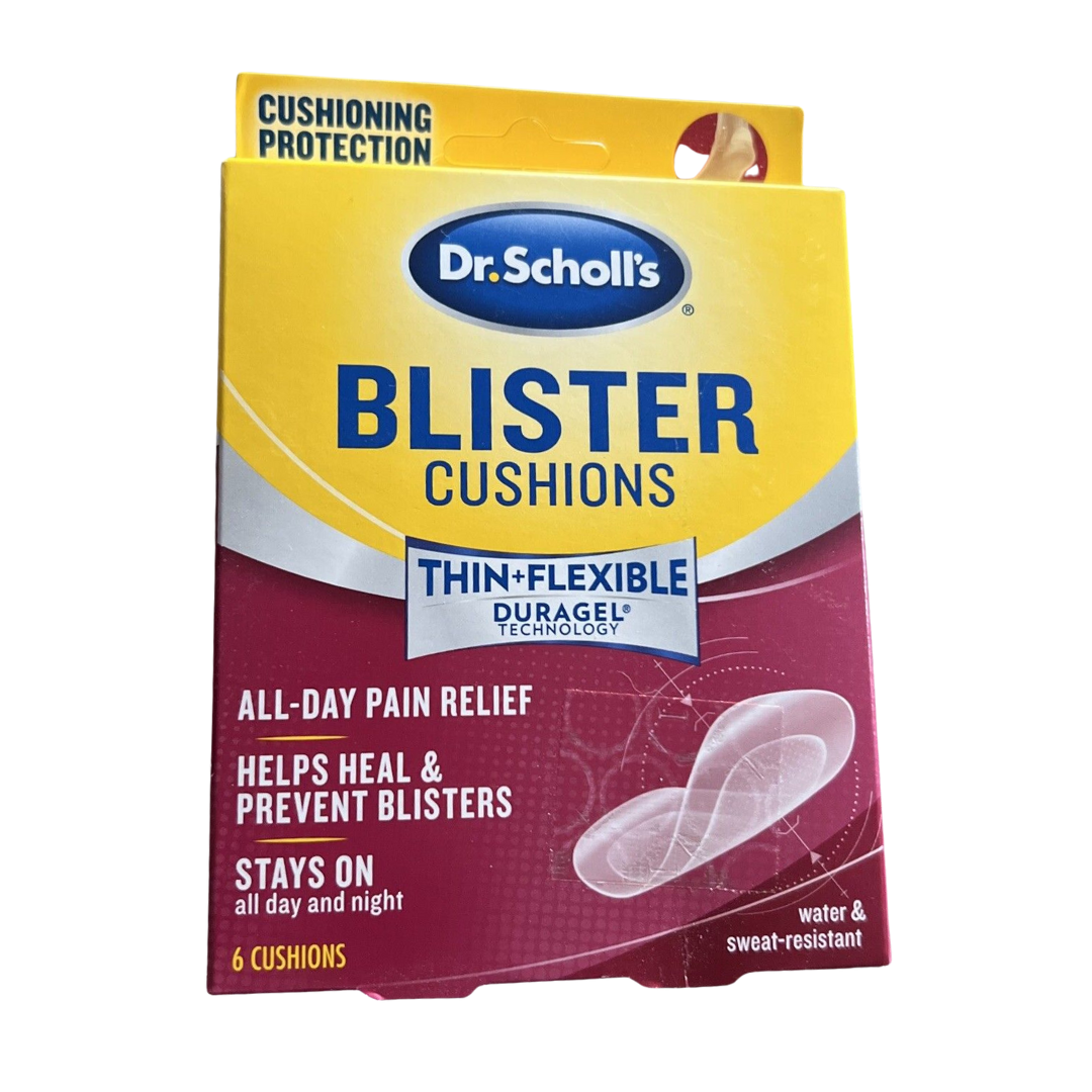 Dr. Scholl's Blister Cushions Thin + Flexible Duragel Technology All Day Relief - 6 Cushions