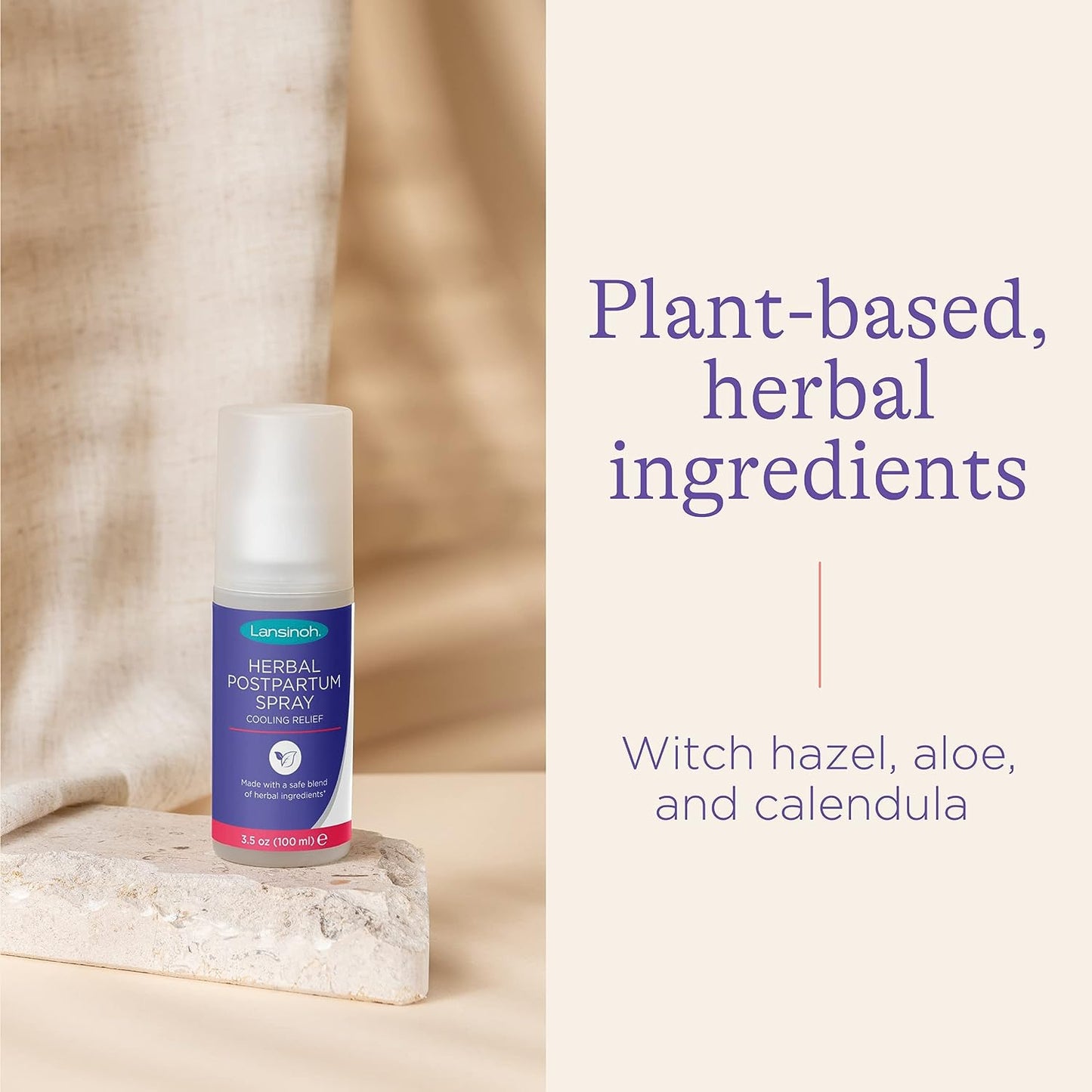 Lansinoh Herbal Postpartum Spray Cooling Relief - 3.5oz / 100ml