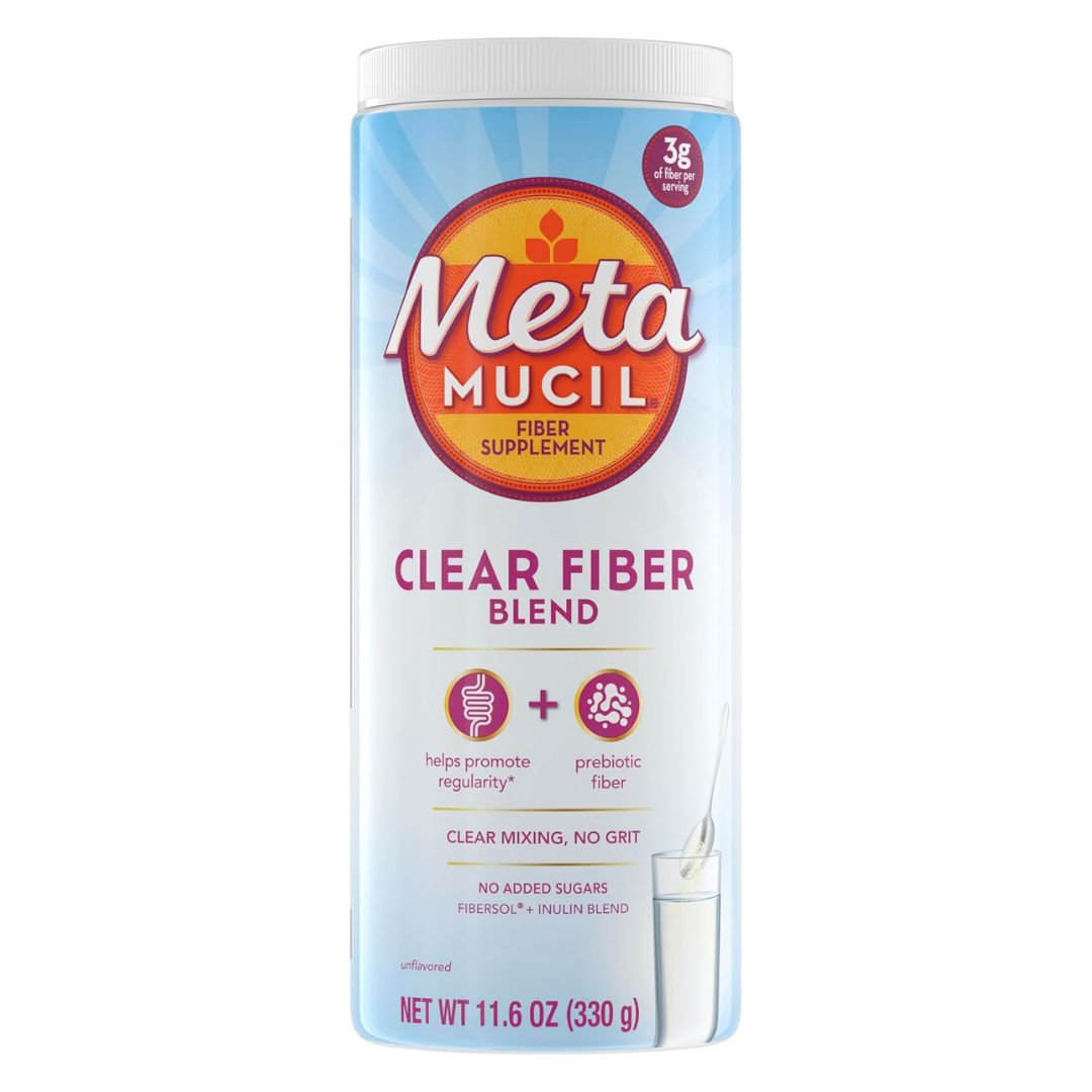 Meta Mucil Clear Fiber Blend Supplement, Unflavored, 11.6 oz / 330 g