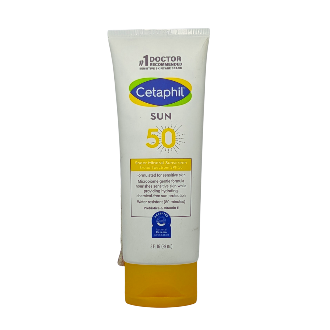 Cetaphil Sheen Mineral Sunscreen SPF 50 Broad Spectrum, 89 ml / 3 fl oz
