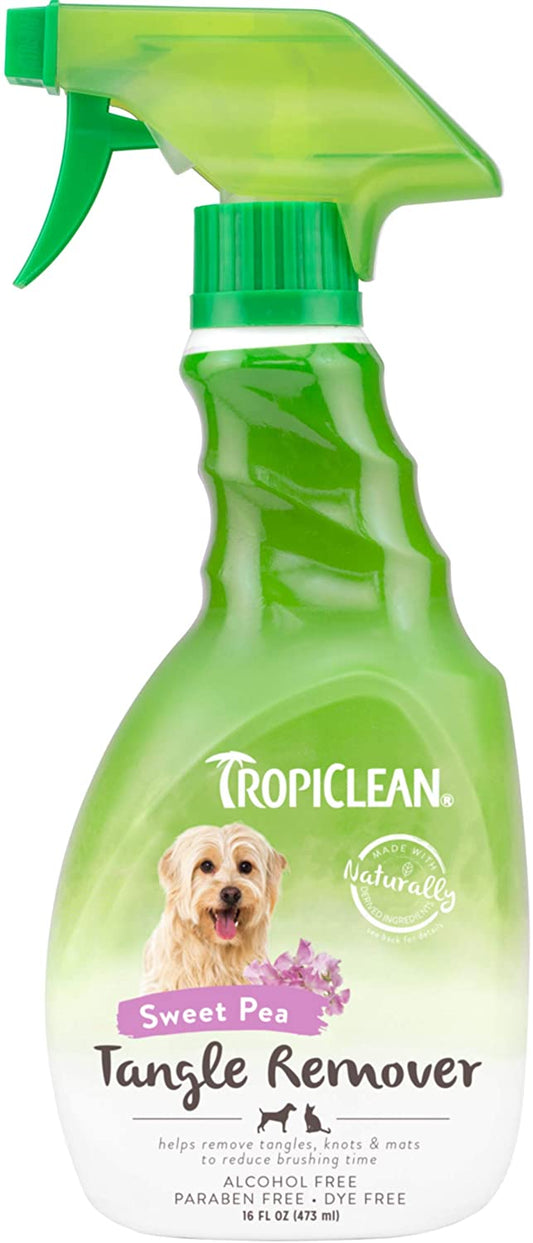 TropiClean Sweet Pea Pet Tangle Remover, 16 fl.oz / 473ml