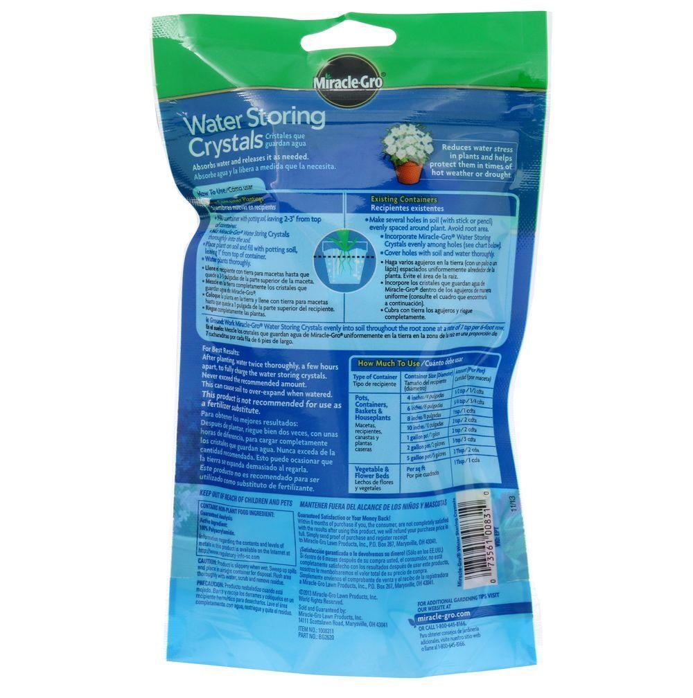 Miracle Gro Water Storing Crystals Ideal for Indoor & Outdoor Plants 12 oz / 340 g