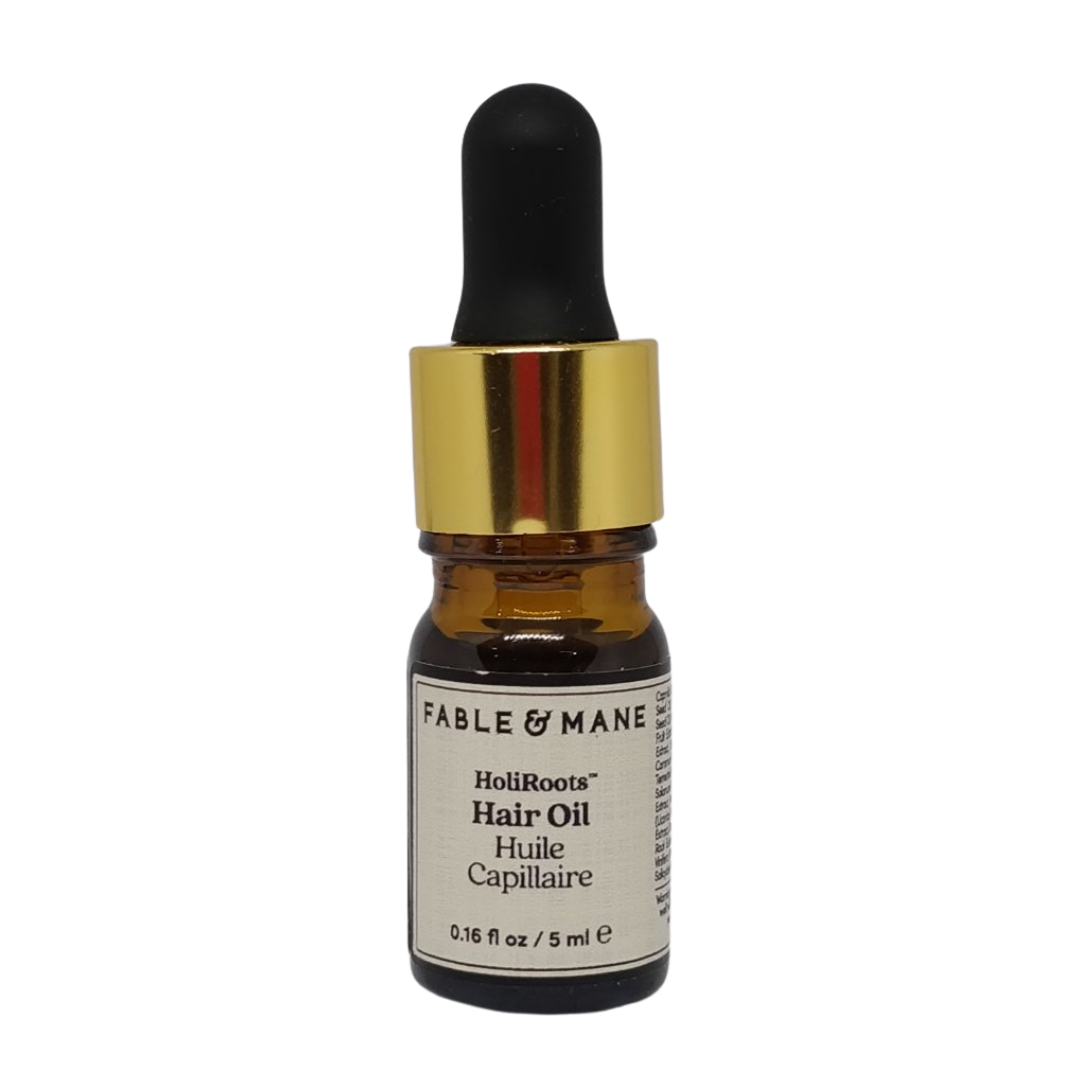 Trial Size Fable & Mane HoliRoots Hair Oil, 0.16 oz / 5 ml