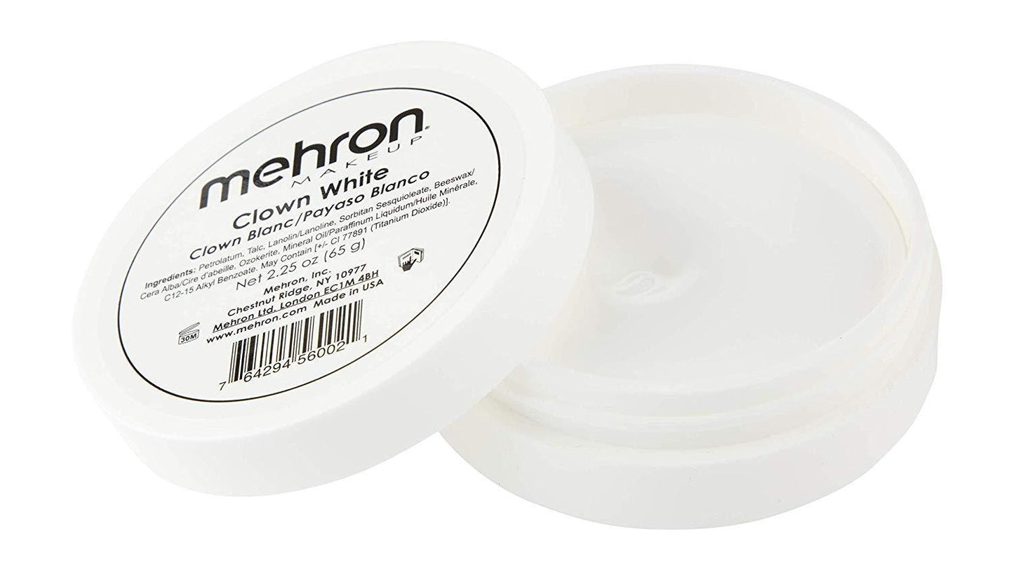 Mehron Makeup Clown White Professional Makeup (2.25 Ounce)