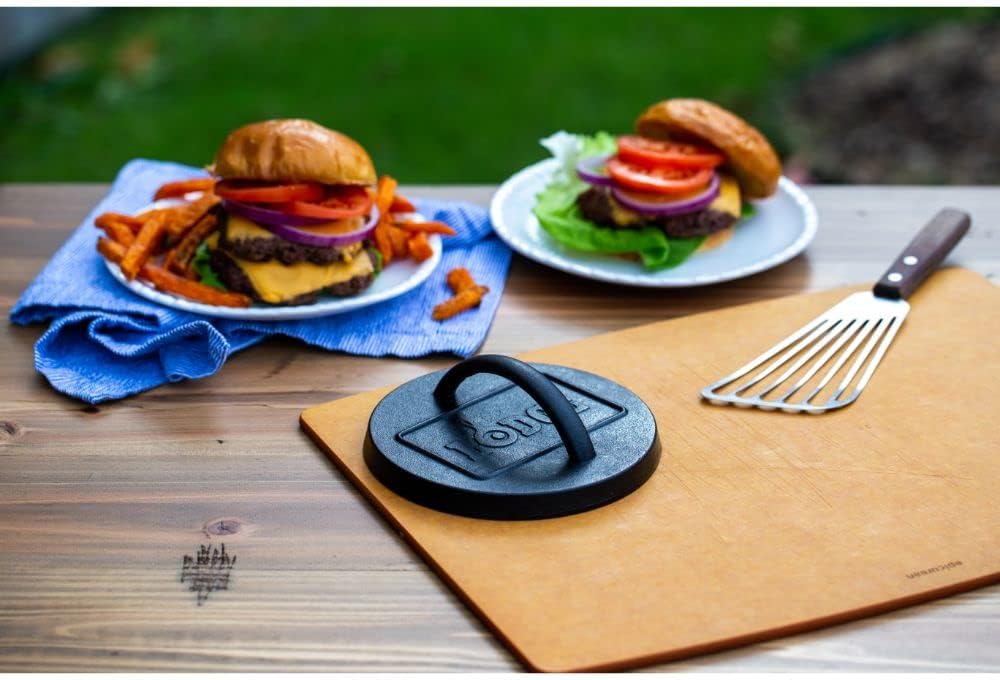 LODGE Cast Iron Burger Press 6.25 inch 15.8 cm