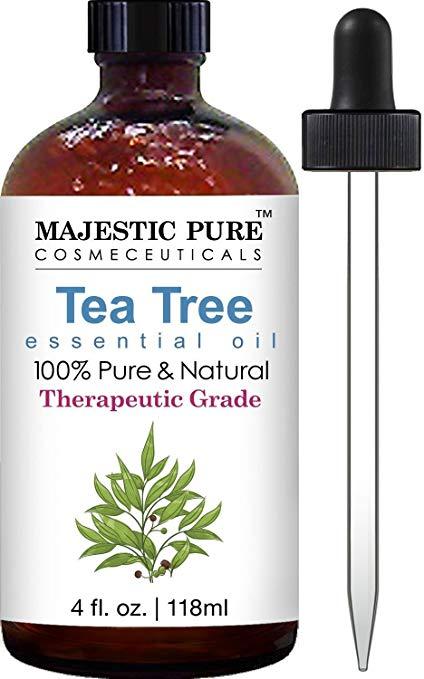 Majestic Pure Tea Tree Essential Oil With Dropper, 4 fl.oz / 118 ml