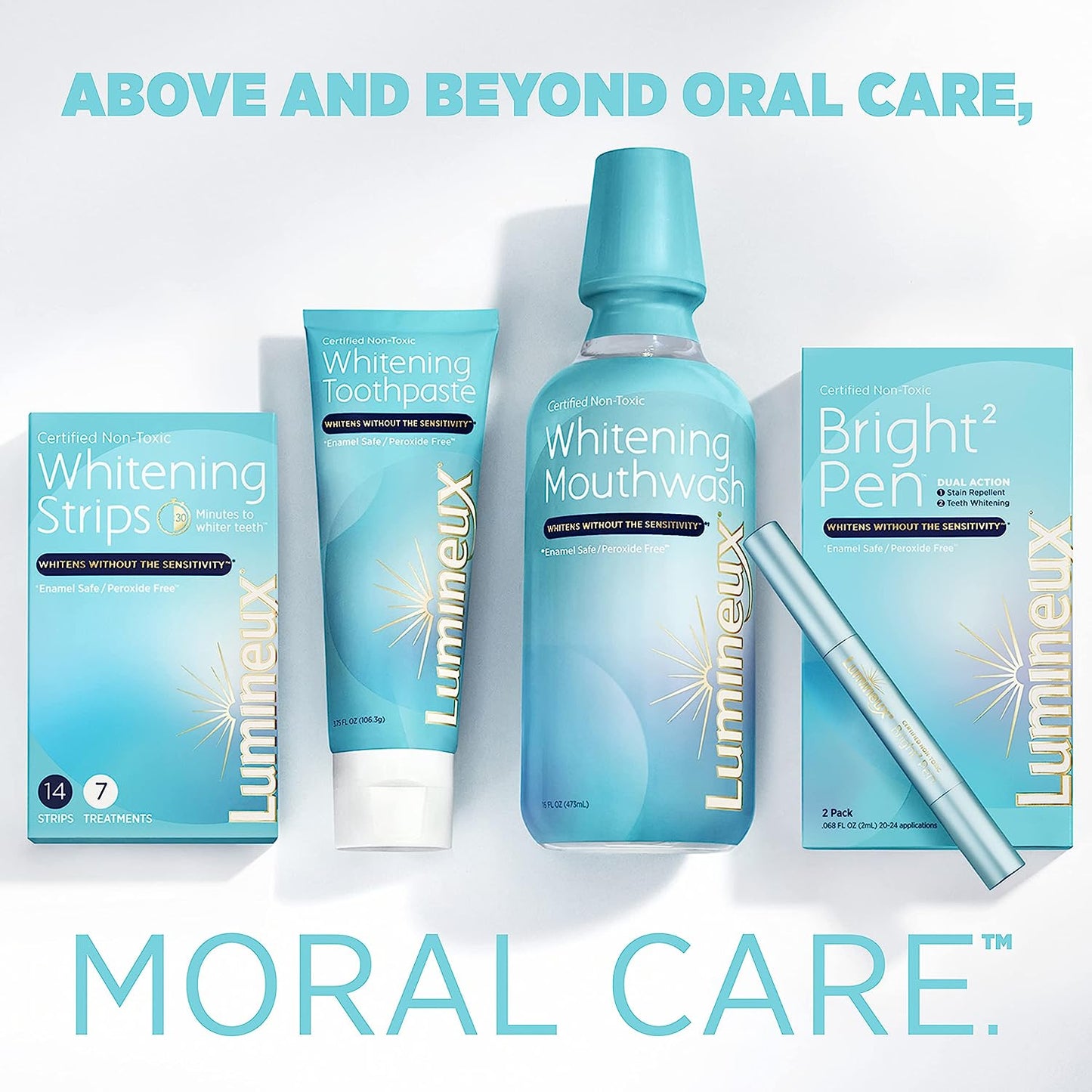 Lumineux Whitening Strips 30 minutes to Whiter Teeth Whitens (14 Strips)