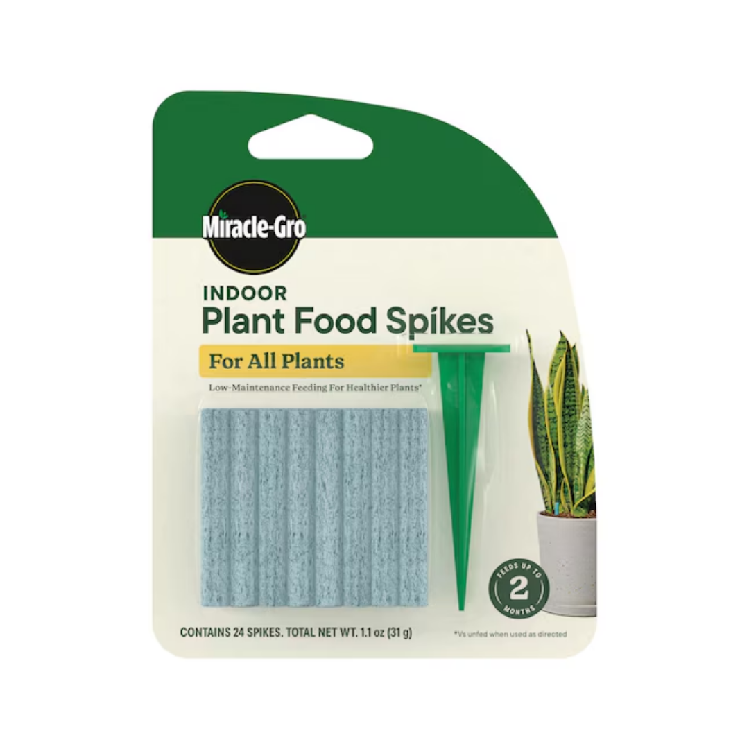 Miracle-Gro Indoor Plant Food Spikes, 24 Spikes (NPK 6-12-6)