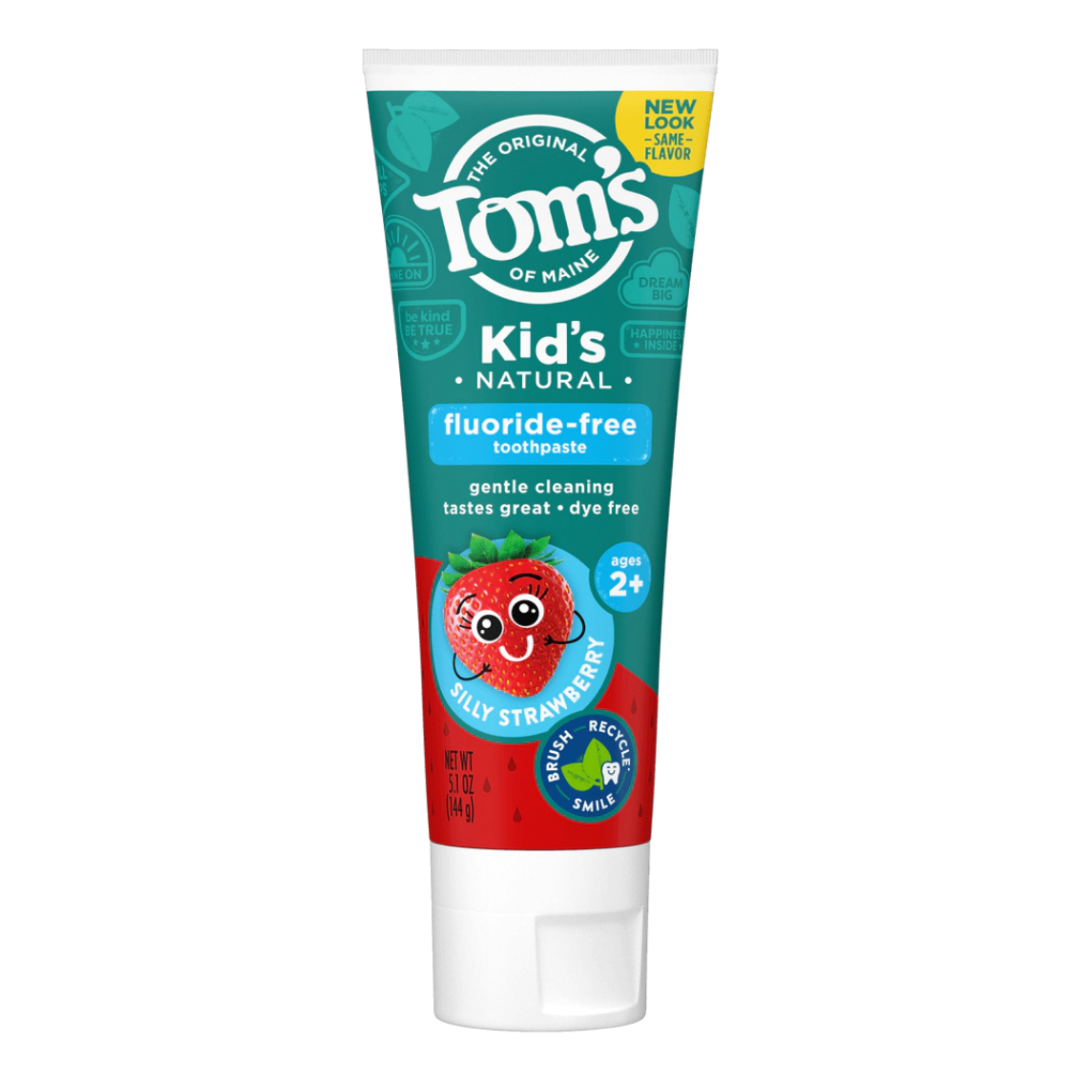 Tom's of Maine Anticavity Fluoride Free Children's Toothpaste Silly Strawberry 5.1 oz / 144g