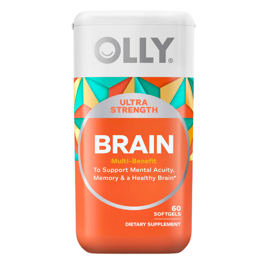 Olly Ultra Strength Brain Multi-Benefit Blend Supplement 60 Softgels