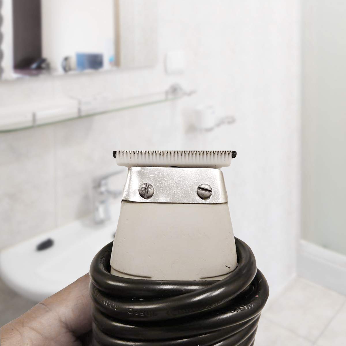 Pro T outliner Ceramic Blade Hair Clipper/Trimmer Replacement Blades #04521-Compatible with Andis T Outliner Clipper (Silver)